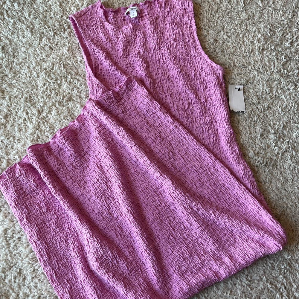 Small Bar lll pink midi dress
